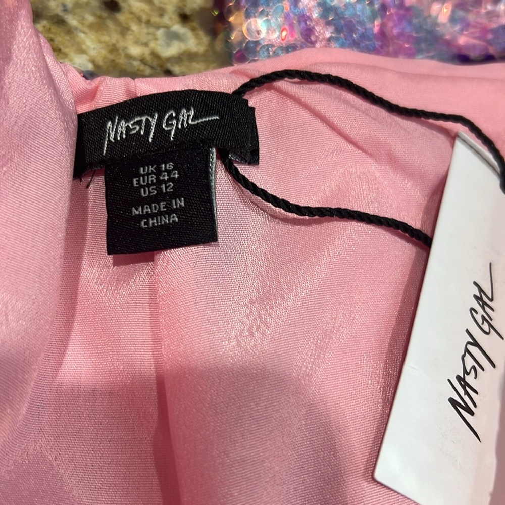 Nasty Gal Pink Sequin Star Flare Pants - Picture 7 of 13